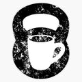 Kettlebells & Coffee Sticker Vinyl Decal Wall Laptop Window Car Bumper Sticker 5"