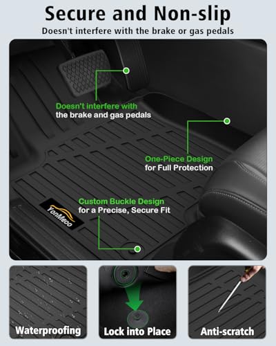 Floor Mats & Cargo Mat & Backrest Mat Custom for Toyota RAV4 Hybrid 2026 (Not for Cargo Area with Subwoofer) (Not for Phev), Door Sill Guards, All Weather TPE Floor Liners for RAV-4 2026 Accessories - size: For Toyota RAV4 Hybrid 2026