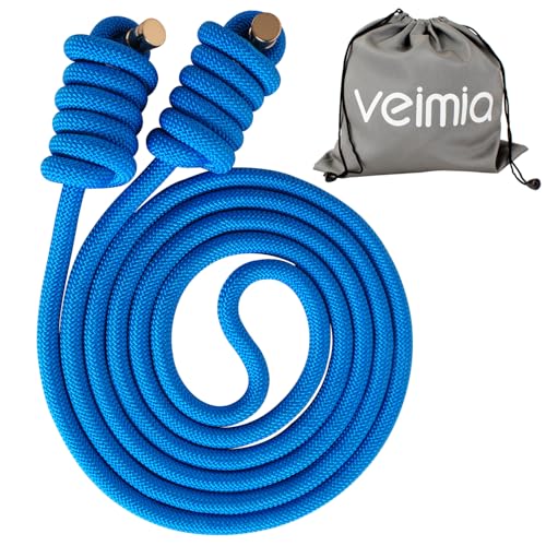 veimia Flow Rope for Fitness High Performance Double Woven Workout Rope Adjustable Flow Jump Rope for Men Women Training Indoor Outdoor Cardio Exercise Rope for beginner - color: Starry Blue