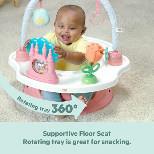 Bright Starts Disney Princess SuperSeat, Fun Baby Seat for Sitting Up, Playtime, and Meals, Ages 4 Months to 4 Years, Pink - color: Princess