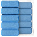 Puomue 5 Pack Cooling Towels, 40 Inches X 12 Inches, Breathable Soft Chilly Microfiber Towel for Yoga, Sport, Running, Workout, Gym, Camping and Fitness, Blue - color: Blue