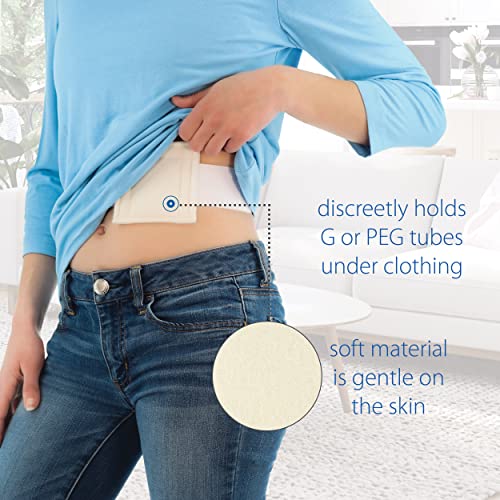 Core Products NelMed G-Tube Holder – Feeding Tube Belt Holder for PEG, G, J Tubes – Adjustable, Discreet Support for Tube Feeding – Small/Medium (30–45 inch Waist) - 2 Pack - size: 2 Pack - Small/Medium (30-45 Inch)