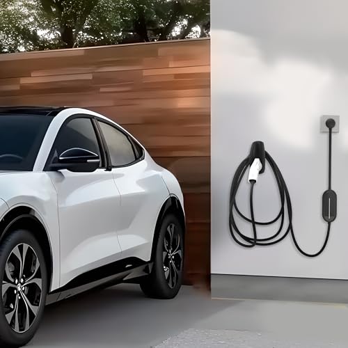 SEVEN SPARTA Charging Cable Holder with Chassis Bracket Compatible with J1772 EVs Charger Cable Organizer Car Accessories Wall Connector, Patent Approved (Black for J1772 EVs) - color: Black for J1772 EVs