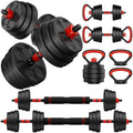 Adjustable Dumbbell Set, 20/33/45/70/90lbs Free Weight Set with Connector, 4 in1 Dumbbells Set Used as Barbell, Kettlebells, Push up Stand, Weight Set for Home Gym Suitable Men/Women - color: 33LB (16.5LB Pair)