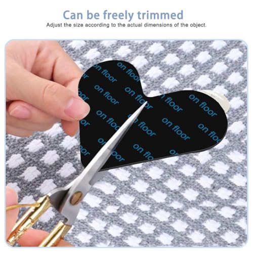 12PCS Anti - Slip Rug Pads for Hardwood Floors & Ceramic Tiles -Ideal for Kitchen & Bedroom Rugs