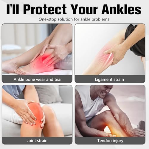 Ankle Brace for Men & Women, Adjustable Figure-8 Stabilizer with Straps for Basketball, Volleyball & Running, Compression Sleeve for Sprained Ankle, Plantar Fasciitis & Tendonitis Relief (2 Pack,Green) - color: Green