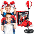 Springflower Big Punching Bag for Kids Included 2 Pack Boxing Gloves, Boxing Toys for Boys, Boxing Bag Sets with Height Adjustable Stand, for Boys & Girls Age 5 6 7 8 9 10 Years Old