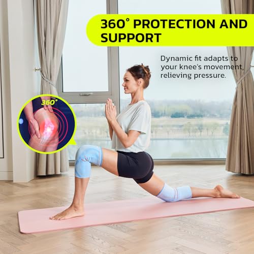 aoFIT Compression Knee Brace for Women & Men, 2 Pack AOCELL Knee Sleeve Support for Joint Comfort & Active Recovery – Breathable for Workout, Running, Gym, Sports, Fitness XXL
