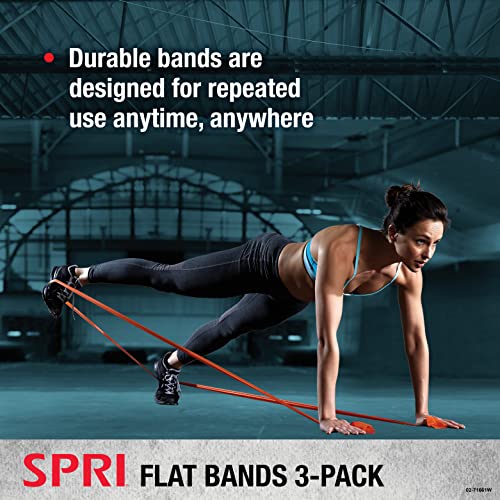 SPRI Flat Bands 3-Pack - - size: 3 Count (Pack of 4)