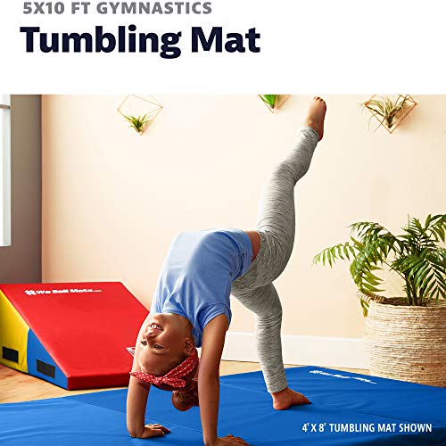 We Sell Mats 5 x 10 Foot Gymnastics Tumbling Mat - color: Blue