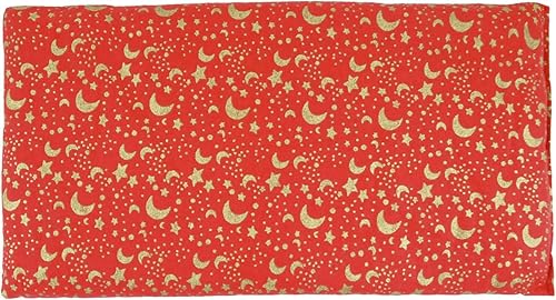 Nature's Approach Basic Herb Pack Heating Pad, Red | 12-herb aromatherapy rice & flaxseed fill for hot or cold therapy on neck, back, shoulders & more - style: Celestial Red