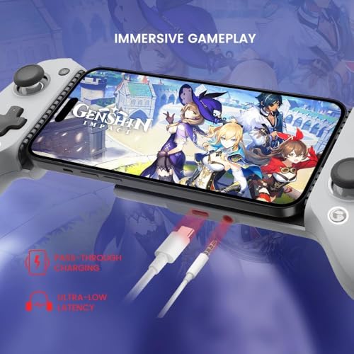 GameSir G8 Galileo Type-C Mobile Gaming Controller for Android & iPhone 15 Series (USB-C), Plug and Play Gamepad with Hall Effect Joysticks/Hall Trigger, 3.5mm Audio Jack (Renewed)