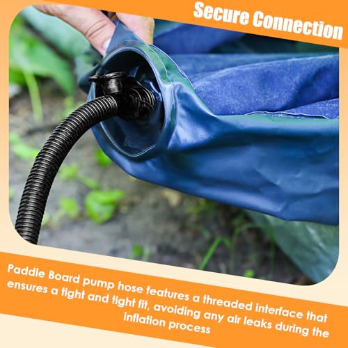 Colaxi Inflatable Air Pump Hose Hand Pump Hose 1.2M Connector Replacement Inflator Accessories for Kayak Pool Mat Swimming Tent