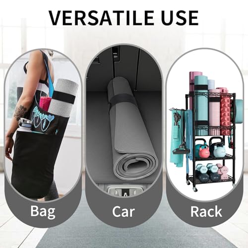 Yoga Mat Carrier Strap, Adjustable Thick Straps Sling for Carrying Large Mats, Stretching Band - color: Slap Band Purple