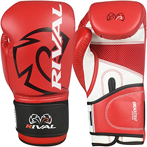 RIVAL Boxing RB2 2.0 Super Bag Gloves, Hook and Loop Closure - High-Density, Multi-Layered Padding, and Breathable Mesh Palm - color: Red, size: Small