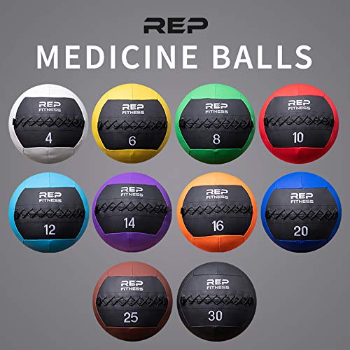 REP Weighted Slam Balls for Home Gym Fitness | 5-30 lb Soft Textured Medicine Ball Sizes | Heavy Sand-Filled Workout Weights for Strength, Core Training, Crossfit, Conditioning & Slam Ball Exercises - style: 6 lbs