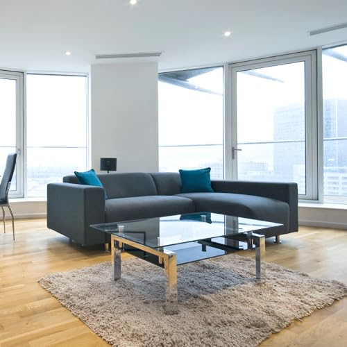 Dulles Glass 30 inch Square Glass Table Top - Tempered - 3/8" Thick Glass Surface, Safe Flat Polished, Eased Corners, Multipurpose for Dining Table, Patio, Coffee and End Table - size: 30 inch, style: 3/8" thick - Flat Polished - Eased Corners