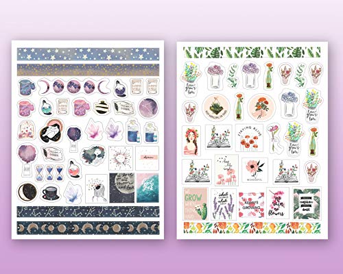 Lamare Decorative Daily Planner Stickers – Calendar Stickers for Journaling - style: Decoration Stickers
