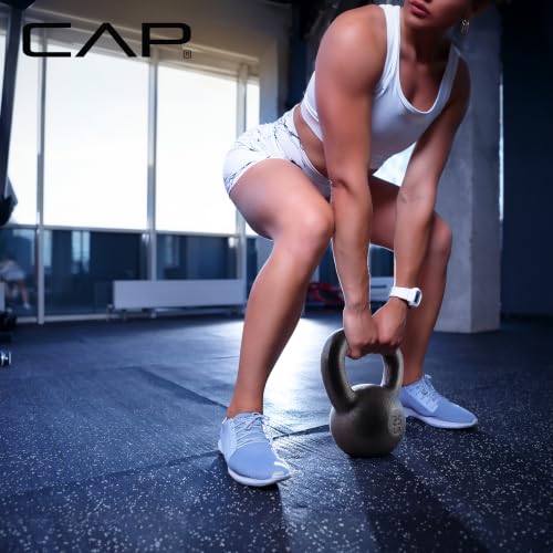 CAP Barbell Cast Iron Kettlebell - Singles and Sets, Multiple Weight Choices - size: 80 pounds set