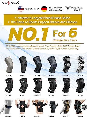 NEENCA Copper Knee Braces for Knee Pain Relief - 2 Pack Knee Sleeves Set, Knee Compression Sleeves with Copper Ions Infused Fiber for Sports, Workout, Arthritis, Meniscus Tear- FSA/HSA Eligible - size: XXXX-Large