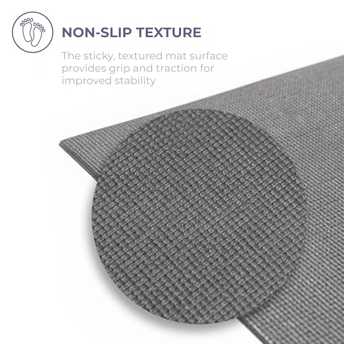 Voyage 5mm Studio Yoga Mats, 6 Pack, 72x24in - color: Charcoal