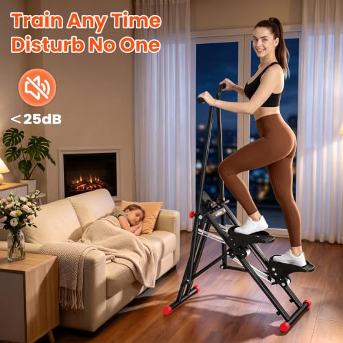 RELIFE REBUILD YOUR LIFE Stair Stepper for Home Exercise,New Version Stair Climber with Adjustable Resistance, Vertical Climber Cardio Exercise Machine for Full Body Workout, Extended Step Range