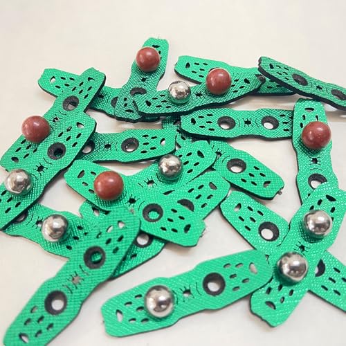 Slingshot Accessory Steel Ball Clay Ammunition Bag with Non Slip and Ammunition Positioning Hole Design Suitable for DIY Flat/Tube Replacement Bands - size: 40pcs