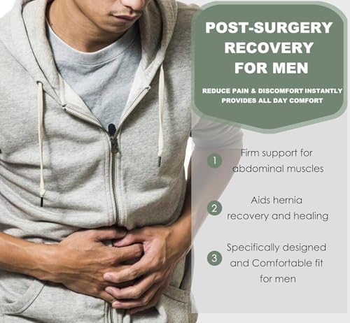 Abdominal Binder Post Surgery - Postpartum Belly Band Wrap | Post C Section Belly Binder Recovery Belt Stomach Compression Hernia Belt For Men Women After Pregnancy, Hysterectomy, S/M - size: Small/Medium