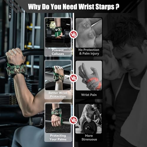 MANUEKLEAR Gym Straps Weight Lifting, Double Leather Lifting Straps for Men Deadlift with Cushion Wrist Loop, Gym Lifting Wrist Wraps for Weightlifting - color: Size S - Green