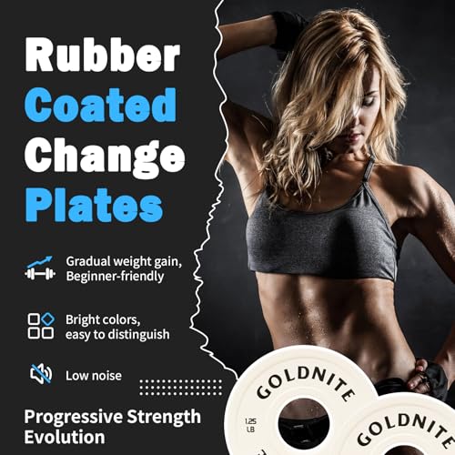 Change Plates Set 1.25LB 2.5LB 5LB Set Fractional Weight Plate Olympic Bumper Plates for Cross Training Steel Insert Strength Training Weight Plates - color: 1.25LBx2