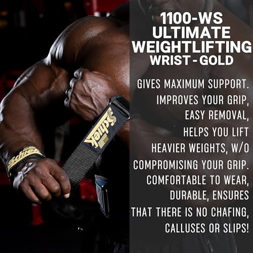 Schiek Sports Model 1100 WS Ultimate Weightlifting Wrist - color: Gold