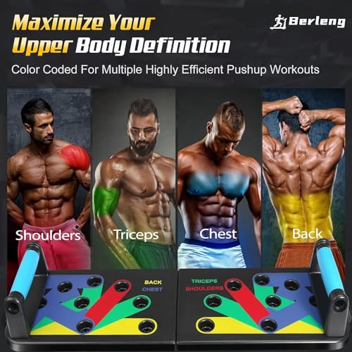 IUT Solid Push Up Board 15 in 1 Home Workout Equipment Multi-Functional Pushup Stands System Fitness Floor Chest Muscle Exercise Professional Equipment Burn Fat - color: M9
