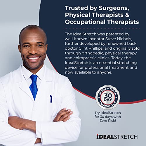 IdealStretch - Leg Stretcher - Hamstring Stretcher - Hip Stretcher - Lower Back Stretcher, & Calf Stretcher - Stretching Equipment - Original Patented - Harmstring Recovery