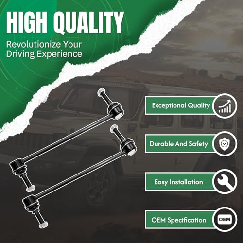 2PCS Front Stabilizer Sway Bar End Links Fit for Ford 2009 Flex, Compatible With Lincoln 2009 MKS #OE K750376 K750377 - size: K750376 K750377