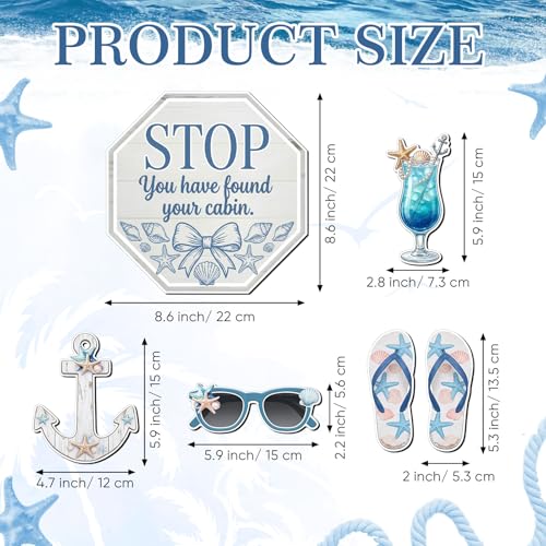 Kanayu 6 Pcs Shell Cruise Door Decorations Magnetic Large Ship Decorations Magnets Anchor Cruise Decor Car Fridge Magnet Decal for Carnival Stateroom Door - style: Shell