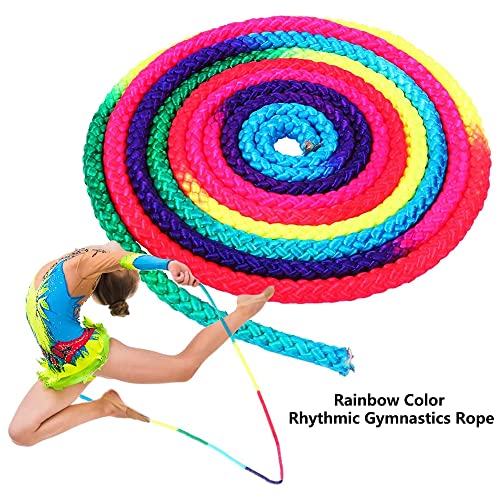 Watris Veiyi Rhythmic Gymnastics Rope, 2.8m/110in | Rainbow Rhythmic Arts Training Jumps Rope