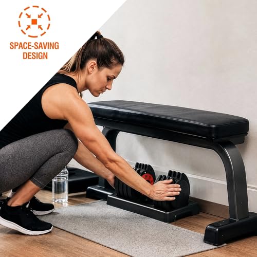 SKOK 25/55 lbs Pair Adjustable Dumbbells Set, Adjustable Weights Dumbbells Set for Men and Women with Anti-Slip Fast Adjust Weight by Turning Handle Dumbbell with Tray - color: 55lbs-Pair