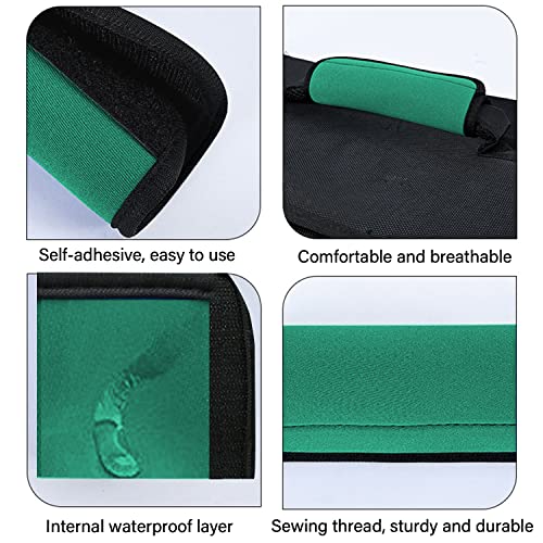 2 Pack Luggage Handle Wraps for Suitcase, Bright Color Comfort Soft Handle Covers (Green) - color: Green