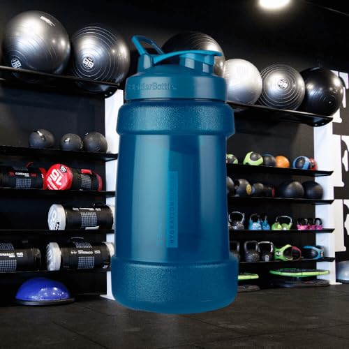 BlenderBottle Hydration Extra Large Koda Water Jug, 2.2-Liter, Blue - color: Blue, size: 74.4 Ounces, style: Solid