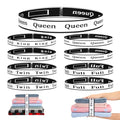 8Pcs Bed Sheet Organizer Bands Sheets Labels for Elastic Bedding Linen Closet Storage Foldable Sheet Set Organizer Sheet Keeper Band(Queen,King,Full,Twin) - size: 8Pcs-Mix