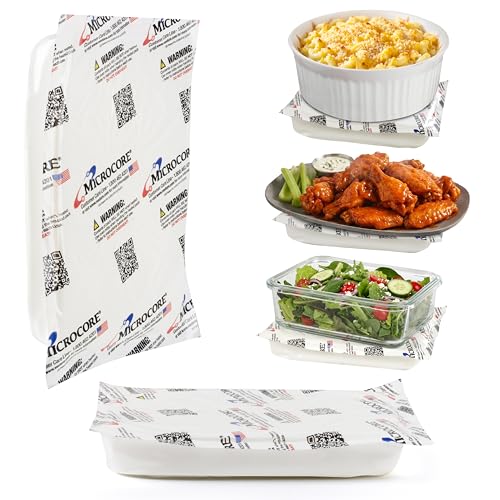Vesture Microcore Reusable Hot & Cold Pack - 5x7 Inch - For Food or Body | Microwave & Freezer Safe - Non-Toxic - For Targeted Pain Relief, Injury Therapy, Lunchboxes, Small Coolers & Travel