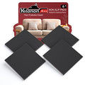 Yelanon Non Slip Furniture Pads -4pcs 6" Grippers Hardwood Floors, Non Skid for Furniture Legs,Self Adhesive Rubber Furniture Feet, Anti Slide Furniture Floors Protectors for Keep Couch Stoppers - size: 4pcs 6" Square