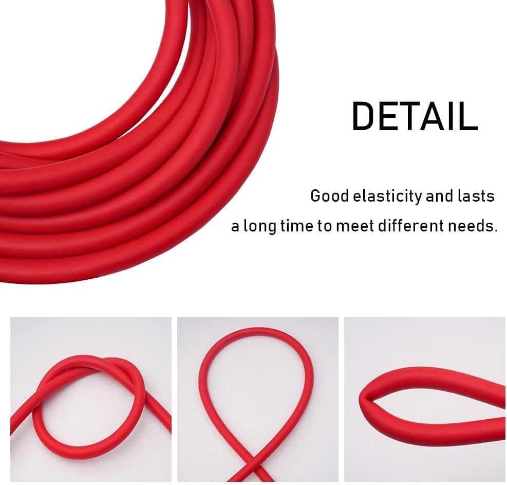 Feelers Natural Latex Rubber Tubing Tube 1/2" (12mm) ID x 5/8" (17mm) OD Red Speargun Band Slingshot Catapult Tube Rubber Hose, 3M Length - size: 5/8"OD x 1/2"ID, style: 3M