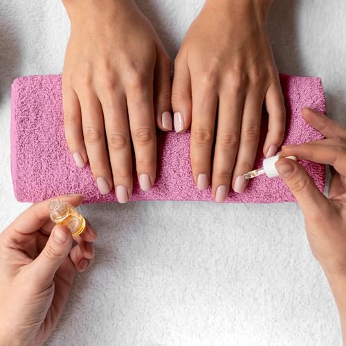 Hand Towels (Pack of 24) Pink Economy Towels Salon Towels - 100% Cotton Spa Towel– 16 x 27 Inches Highly Absorbable, Facial, Gym, Hair Face Towels Bulk - color: Pink, size: HAND TOWEL PACK OF 24 16X26