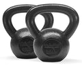 Yes4All Kettlebell Sets, 5 - 10 - 15 - 20 - 25 - 30 LB Cast Iron Strength Training Kettlebells, Wide Handles & Flat Bottom, Multi-Level from Beginners to Pros for Strength Training & Home Gym - color: B. 15 - 20 lbs
