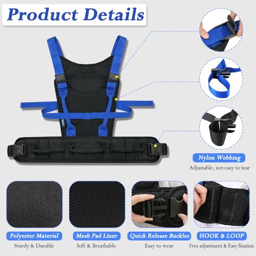 Gait Belt for Senior Transfer Belt Gait Belt with Handles Lift Standing Aids & Supports Physical Therapy Belt Walking Patient Parkinson, Pediatric Elderly Aids for Living