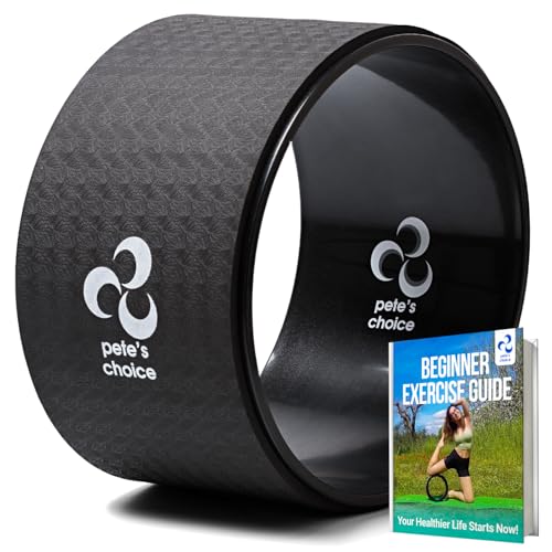 Extra Wide Yoga Wheel, Mini Yoga Wheel - Beginner Friendly Yoga Kit. More Comfortable, Stable and Safer Back Roller. Improve posture, better mobility. Ideal Home Exercise. Relieve Back Pain. - style: Wide