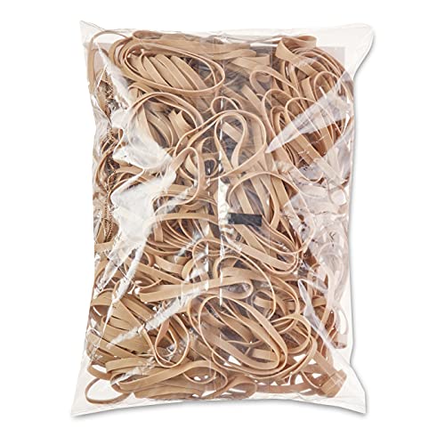 Amazon Basics Rubber Bands, Office Supplies, Size 64 (3-1/2 x 1/4 Inch), 320 Bands/1 lb Pack, 25-Pack, Tan - size: Size 64, style: 25-Pack