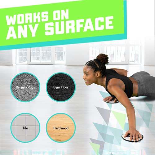 Elite Sportz Core Sliders for Working Out - Pack of 2 Compact, Dual Sided Gliding Discs for Full Body Workout on Carpet or Hardwood Floor - Fitness & Home Exercise Equipment - Small Gift for Athletes - color: Purple