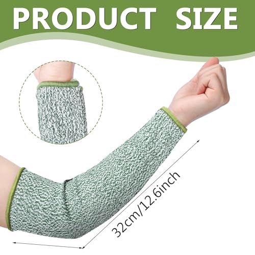 Sintege 3 Pairs Arm Protectors for Thin Skin and Bruising Cut Resistant Forearm Sleeve Level 5 Arm Burn Protection Sleeve(12.6 Inch,Black, Grey, Green) - color: Black, Grey, Green, size: 12.6 Inch